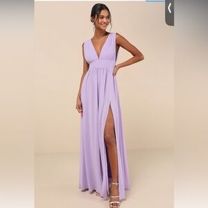 NWT Lulus Heavenly Hues Lavender Maxi Dress